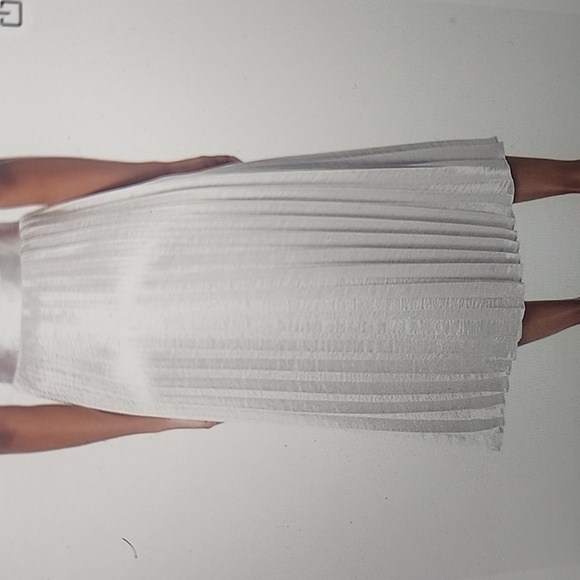 REBECCA TAYLOR WOMEN'S LAME PLEATED SKIRT SIZE 00 - Picture 2 of 5